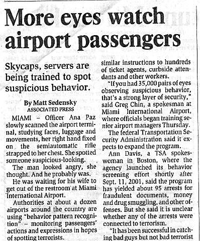 airport surveillance story 9/7/06