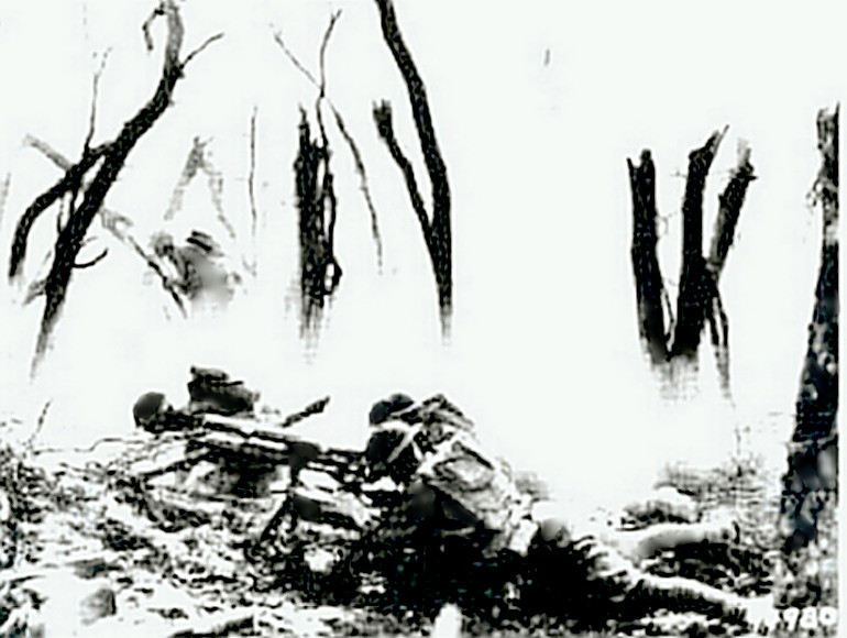 Belleau Wood - Marines with machinegun