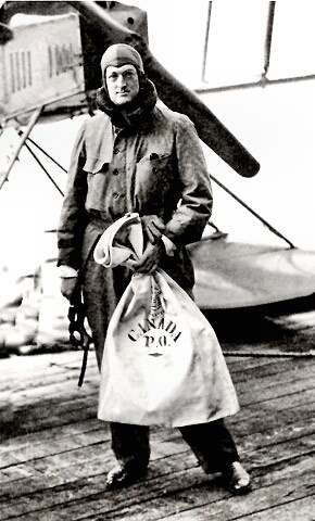 Aviation Pioneer William Boeing with mailsack