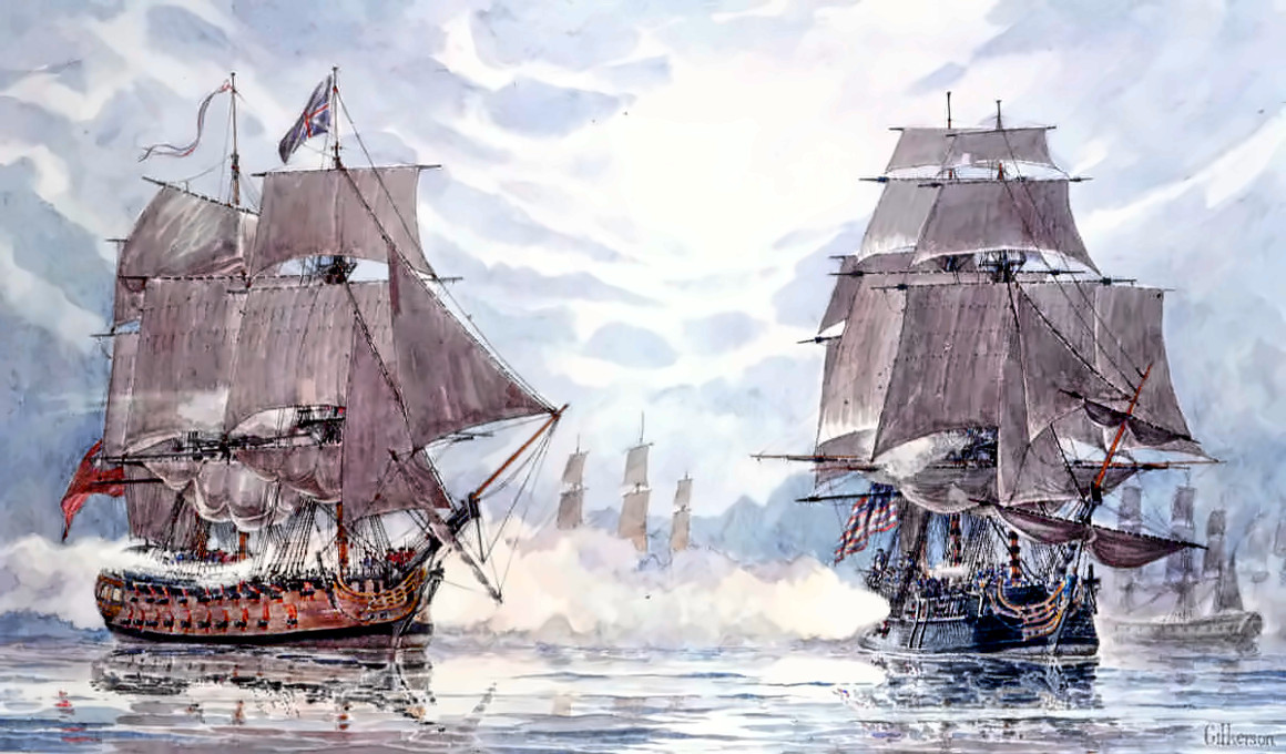 Frigate Bonhomme Richard vs. Frigate Serapis