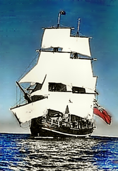 Bounty under sail