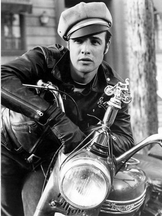 Actor Marlon Brando in The Wild Ones