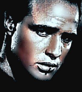 Actor Marlon Brando head shot
