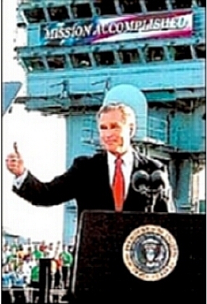 Bush with Mission banner