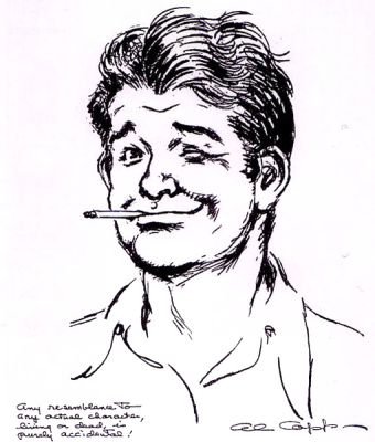 Cartoonist Al Capp - Self-portrait