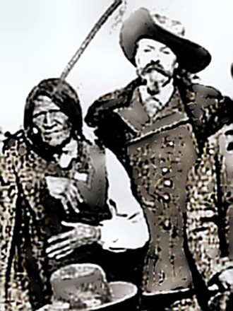William Cody with Indian friend