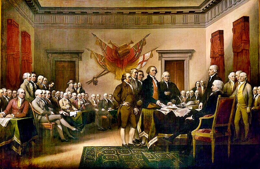 Signing of Declaration by Trumbull