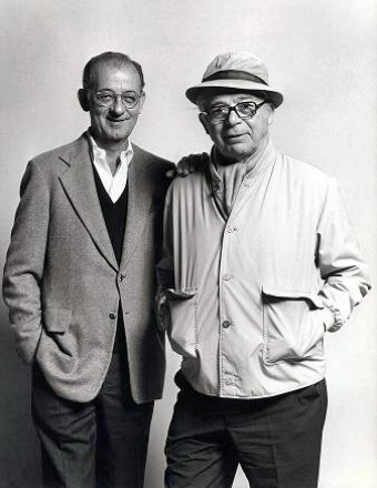 Writer I.A.L. Diamond with Billy Wilder