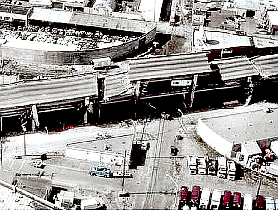 Earthquake damage to I-580 freeway in 1989