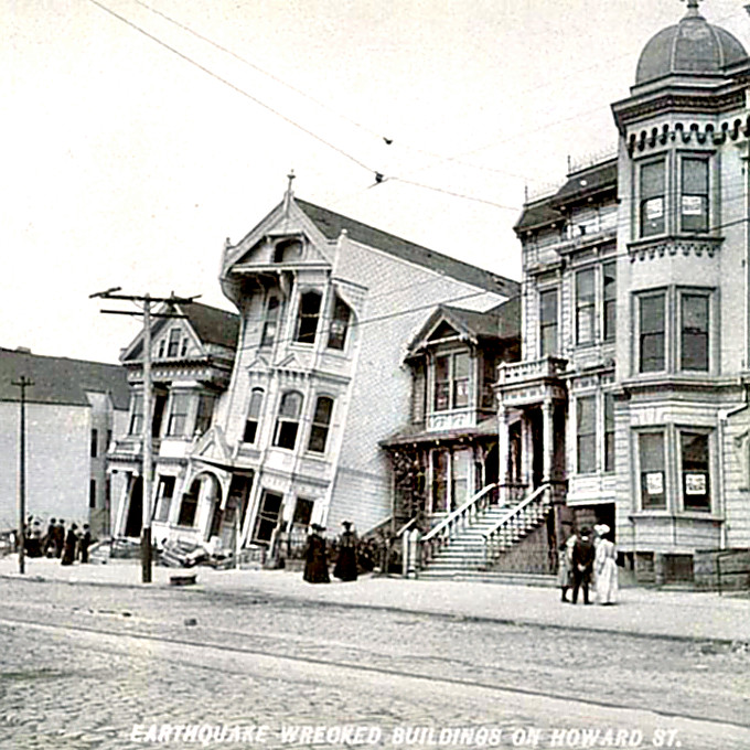 San Francisco Earthquake - 1906 Howard St. damage