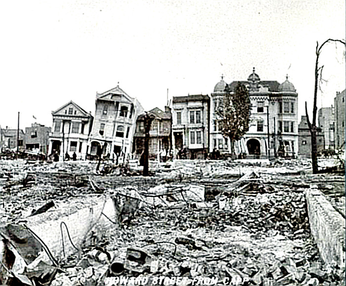San Francisco Earthquake - 1906 Howard St. damage