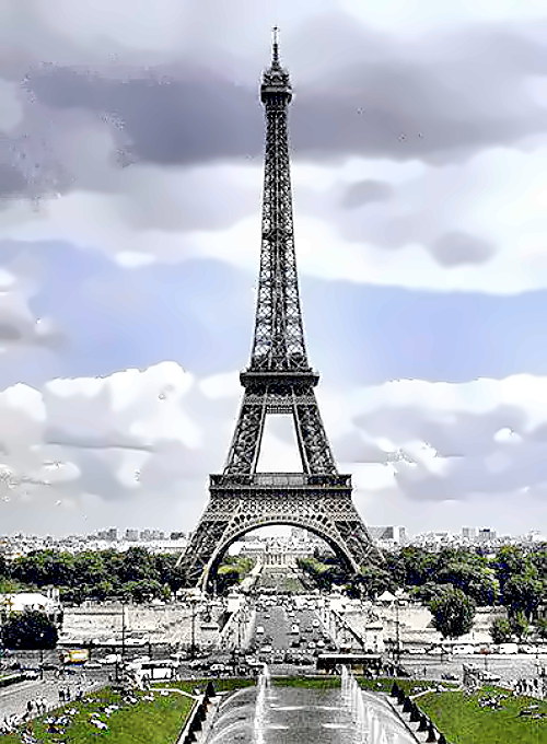 Eiffel Tower at night