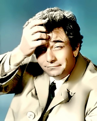 Actor Peter Falk as Columbo