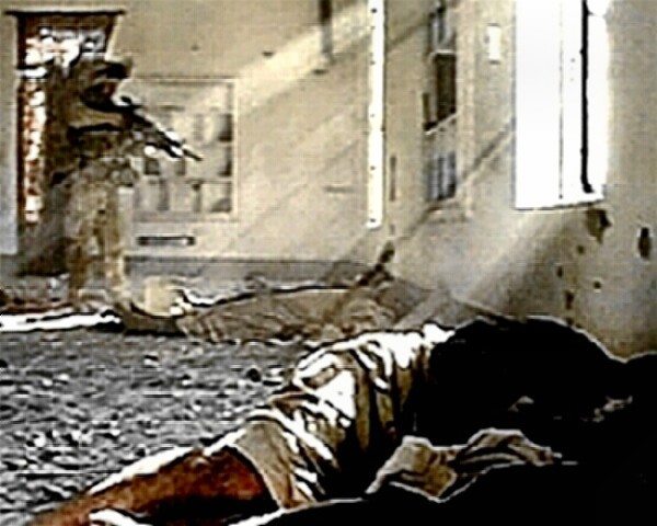 Fallujah - prisoner shot
