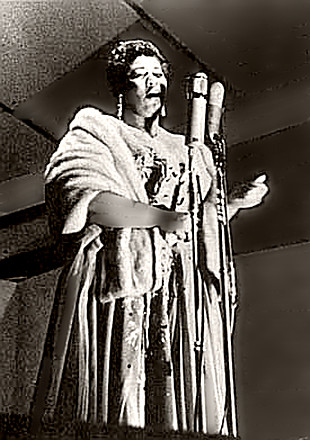 Singer Ella Fitzgerald