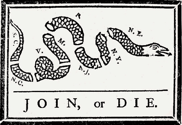 Join or Die cartoon