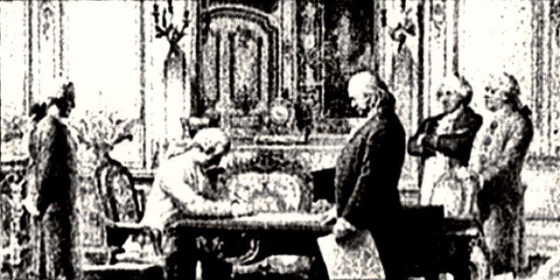 Signing of Treaty of Amity and Commerce and Treaty of Alliance with France