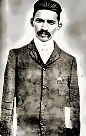 Mahatma (Mohandas) Gandhi as a young lawyer