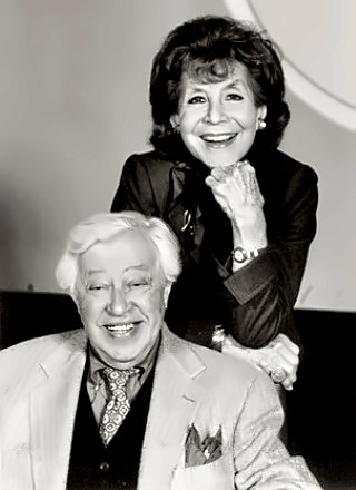 Lyricist Adolph Green with Betty Comden