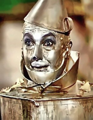 Actor Jack Haley as the Oz Tinman