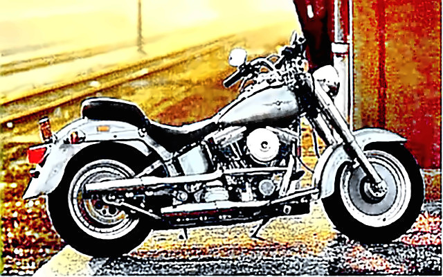Classic Harley motorcycle