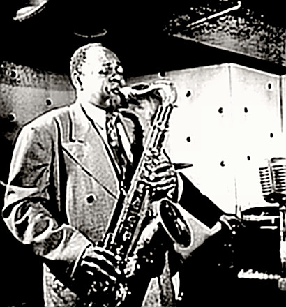 Coleman Hawkins on tenor saxophone