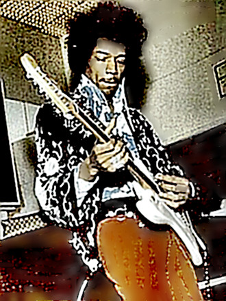 Guitarist Jimi Hendrix