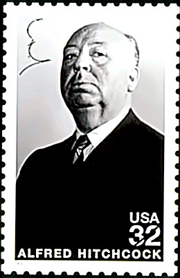 Alfred Hitchcock stamp