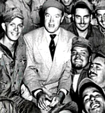 Bob Hope with troops