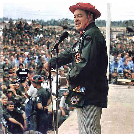 Bob Hope with troops in Vietnam