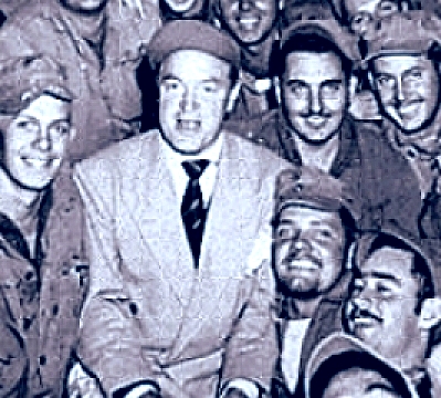 Bob Hope with troops