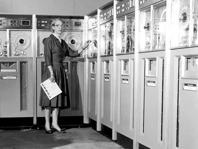 Grace Hopper working on Univac