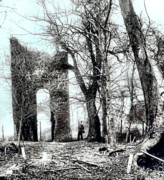 Jamestown Church Tower - found during site dig