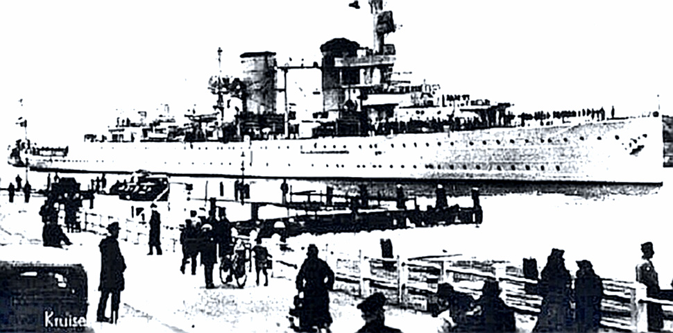 Dutch Cruiser Java - Lost in Battle of Java Sea - only 16 survivors