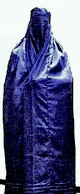 Lady Justice with burqa on