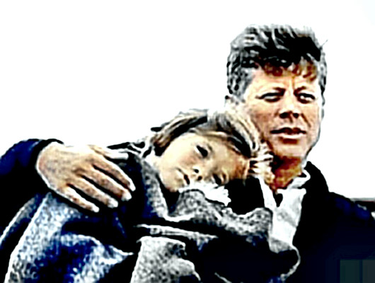 Jack Kennedy with daughter