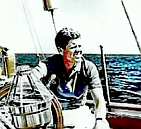 JFK on the sea
