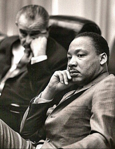 Martin Luther King and LBJ