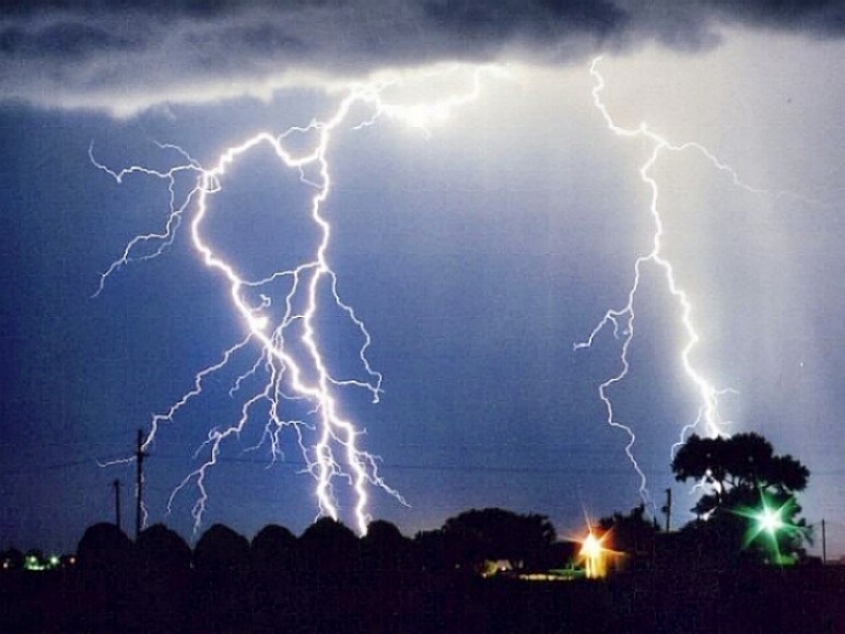 Summer lightning storm