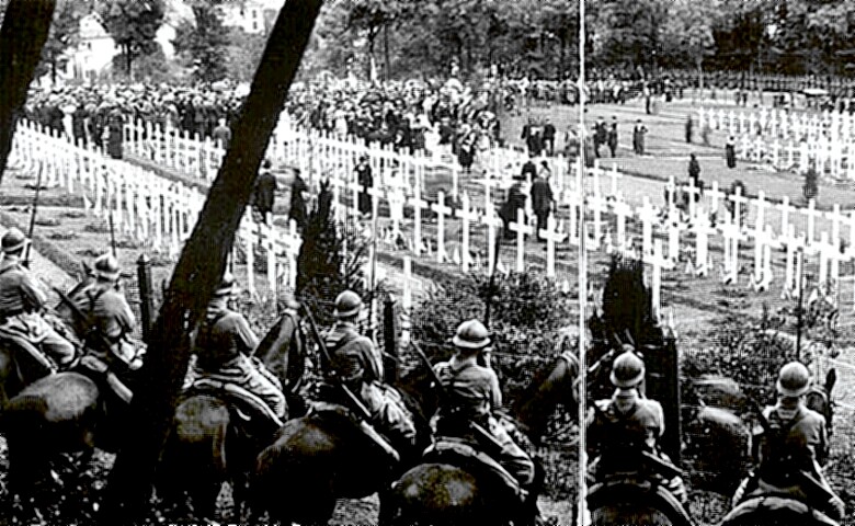 Post WW I Memorial Day Ceremony in France