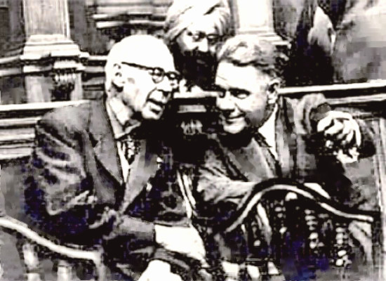 Henry Miller and Laurence Durell in court