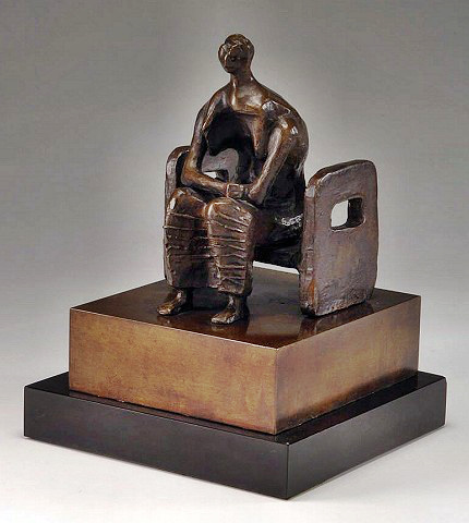 Sculptor Henry Moore's Seated Woman