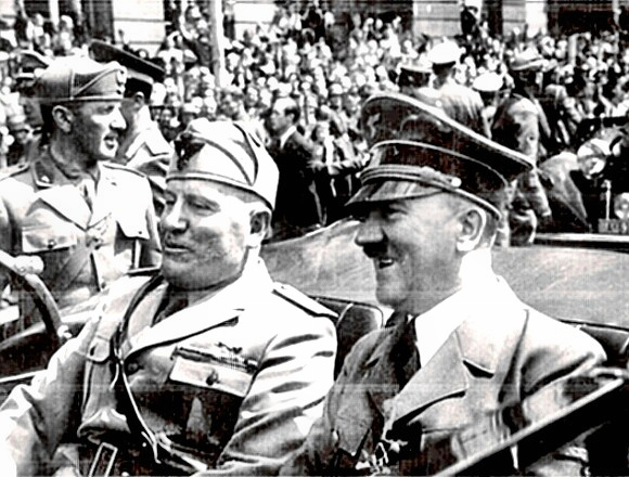 Birds of a feather: Benito Mussolini & Adolf Hitler