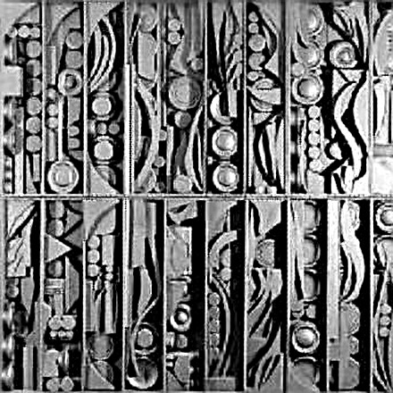 Louise Nevelson's work Rain Garden