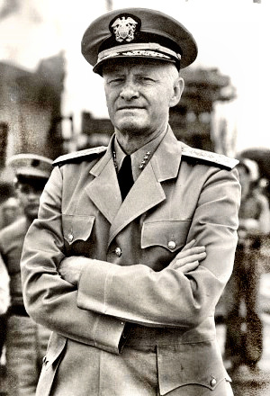 Admiral Chester Nimitz in dress khakis