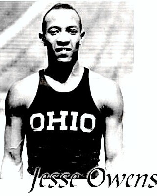 Track Great Jesse Owens competing for Ohio
