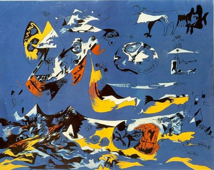 Abstract Artist Jackson Pollock's Moby Dick