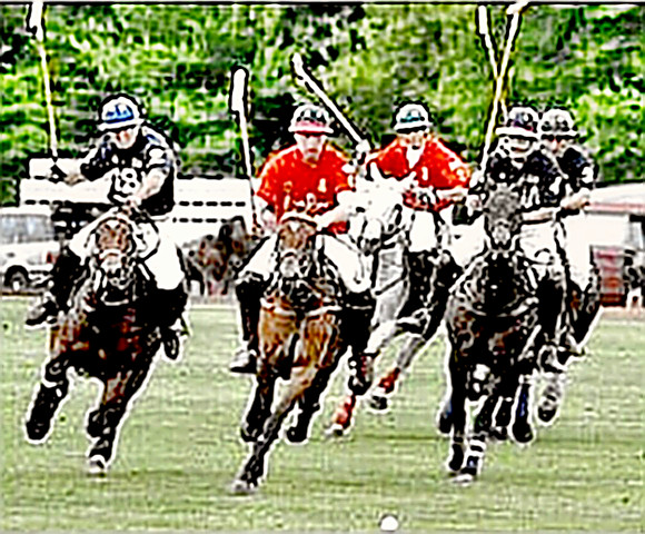 polo riders playing game