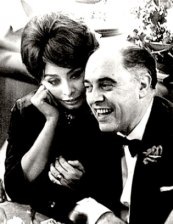 Carlo Ponti with wife Sophia Loren