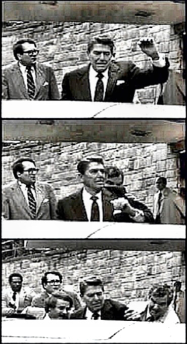 President Reagan shot